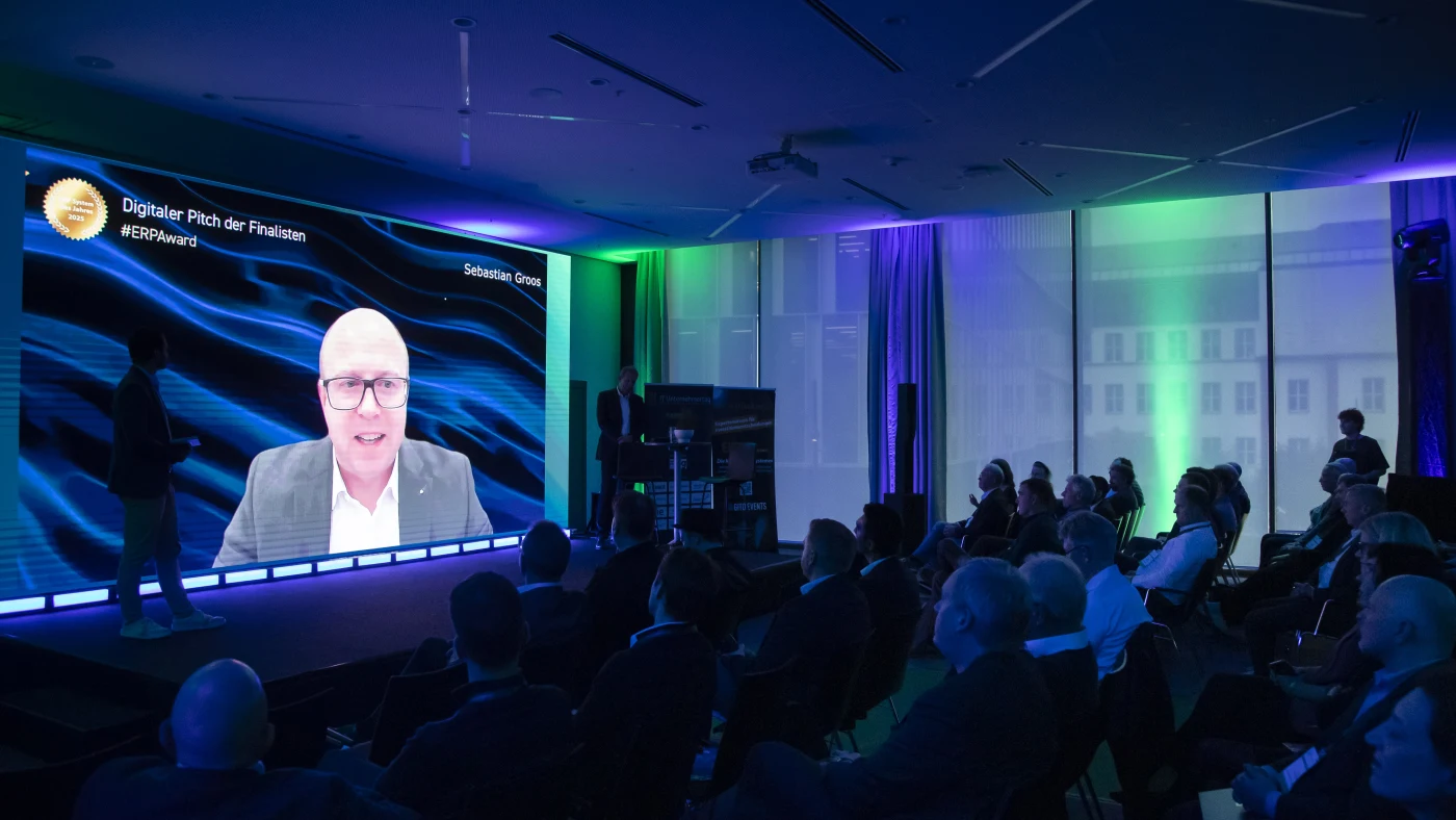 Digitaler ERP-Pitch mit Publikum beim IT-Unternehmertag 2025